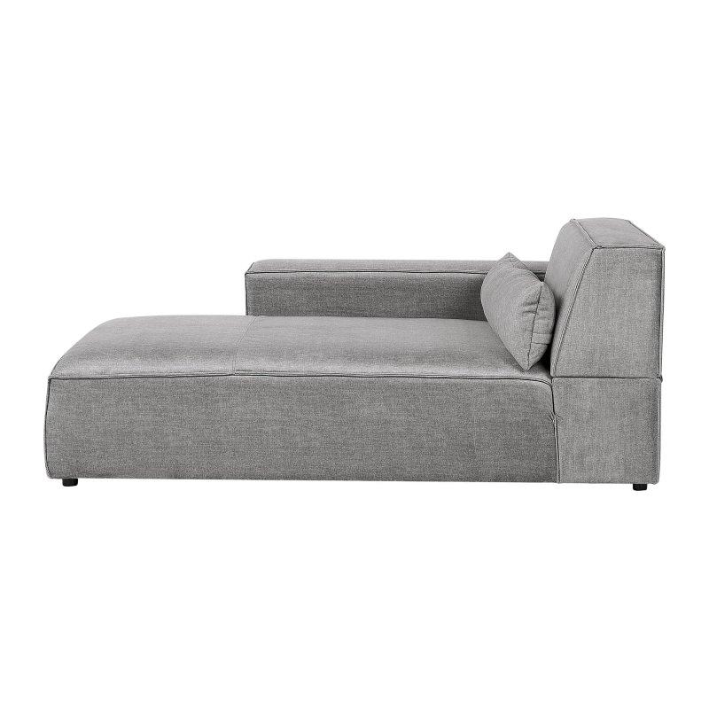 Sağ Yön Dinlenme Koltuğu Kumaş Gri-102x176x70 cm - 110003