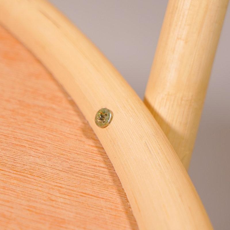 Sarı Rattan Orta Sehpa 81x81 cm Yuvarlak 2 Katlı - 105340