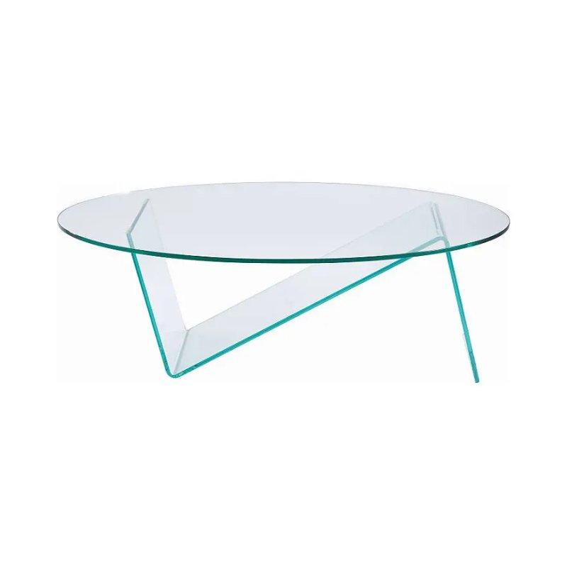 Şeffaf Temperli Cam Orta Sehpa 120x70 cm - 102543