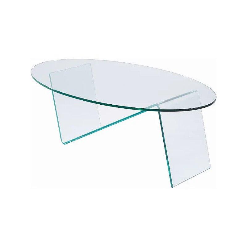 Şeffaf Temperli Cam Orta Sehpa 120x70 cm - 102543