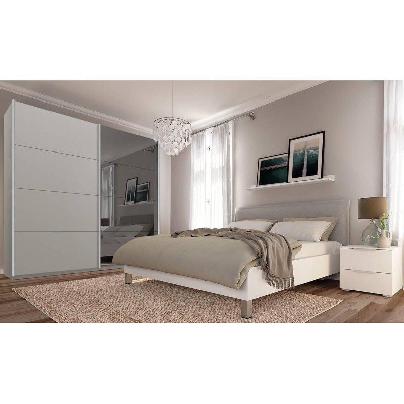 Seidengrau Sürgülü Gardrop Aynalı 225x236x69 cm - 90781