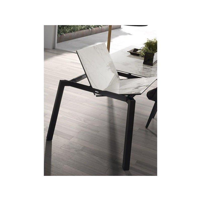Seramik Masa 160-240 cm Açılabilir Tasarım Siyah Ayak - 89410