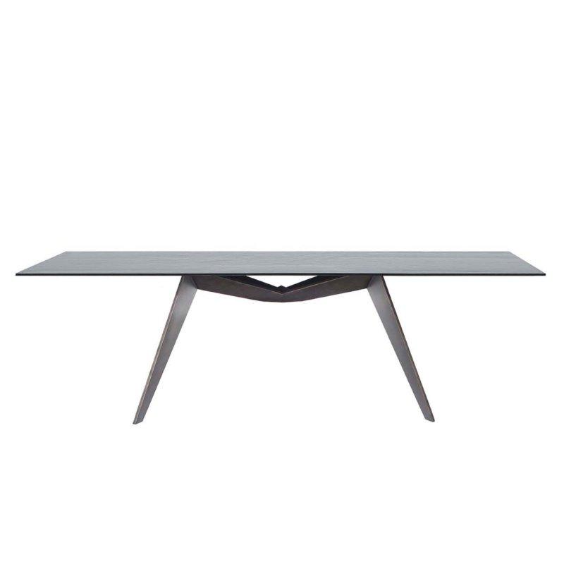 Seramik Masa 180x90 cm Siyah Çelik Ayaklı - 89497