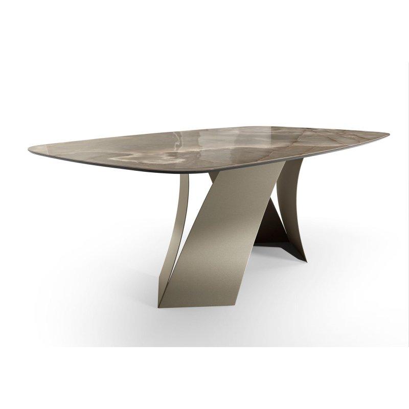 Seramik Masa 200x106 cm Metal Ayaklı Dikdörtgen - 89173