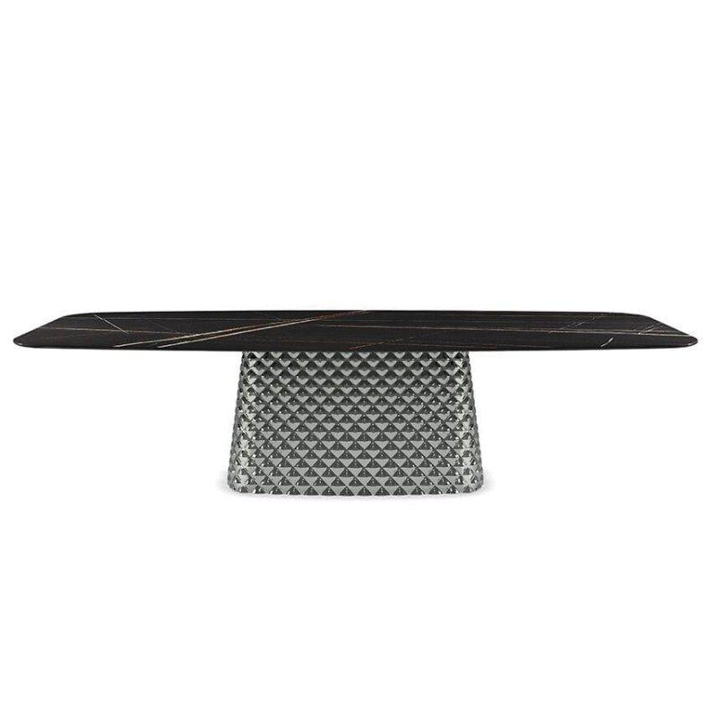 Seramik Masa 240x120 cm Fumé Cam Tabanlı - 89215