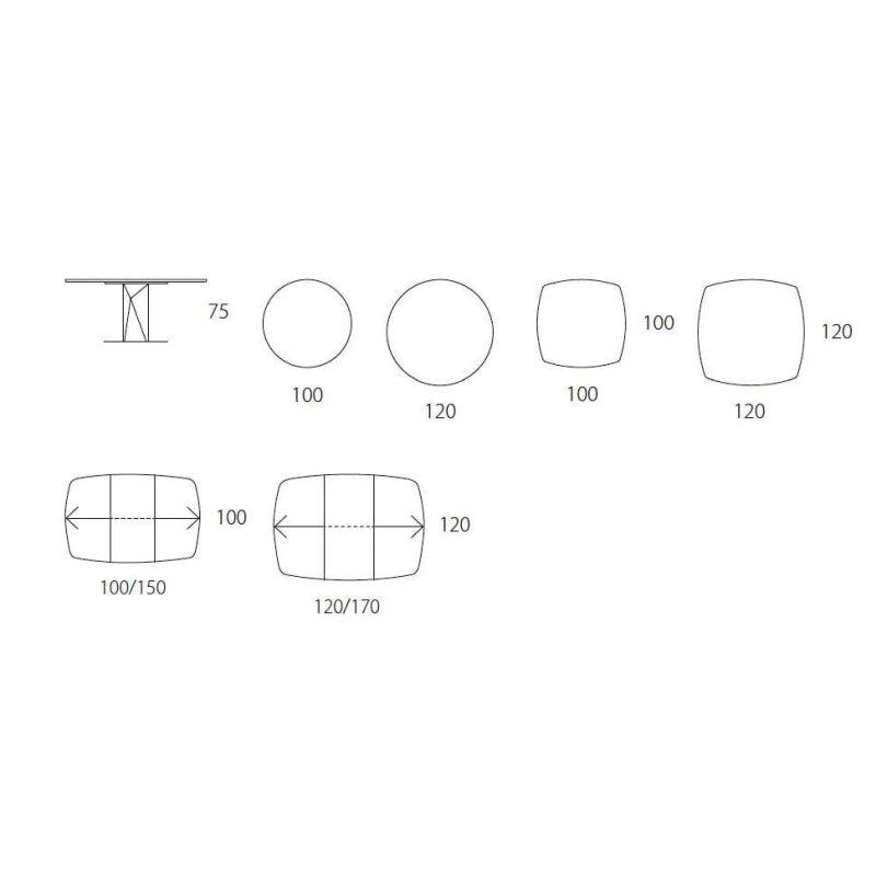 Seramik Masa Beyaz Yuvarlak 100 cm - 89320