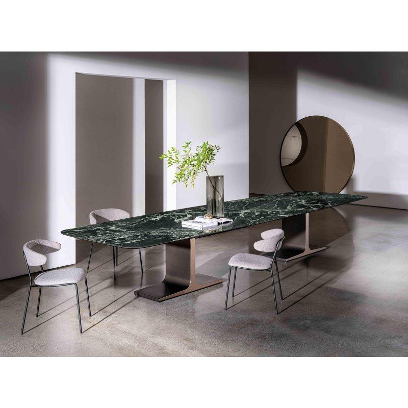 Seramik Masa Mat Paslanmaz Çelik Ayak 460x140x75 cm - 89248