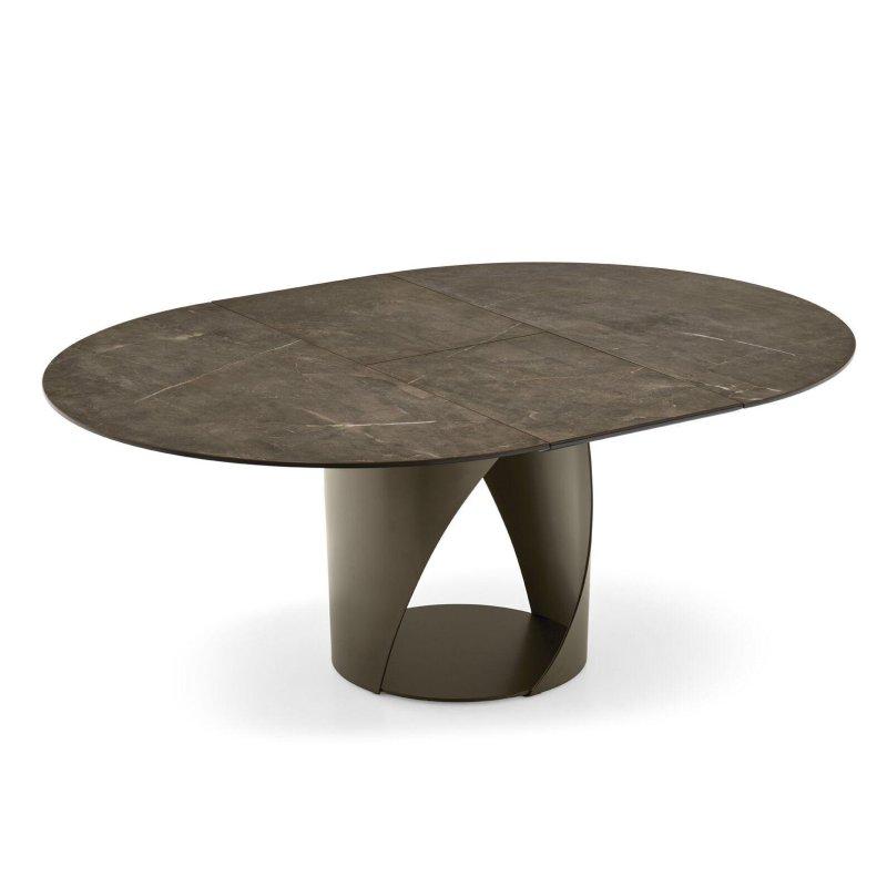 Seramik Masa Mermer Desenli 140x140 cm Açılır Tasarım - 89740