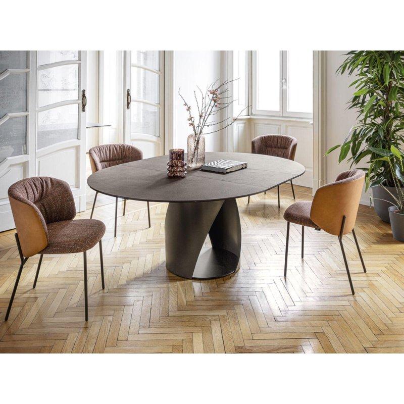 Seramik Masa Mermer Desenli 140x140 cm Açılır Tasarım - 89740