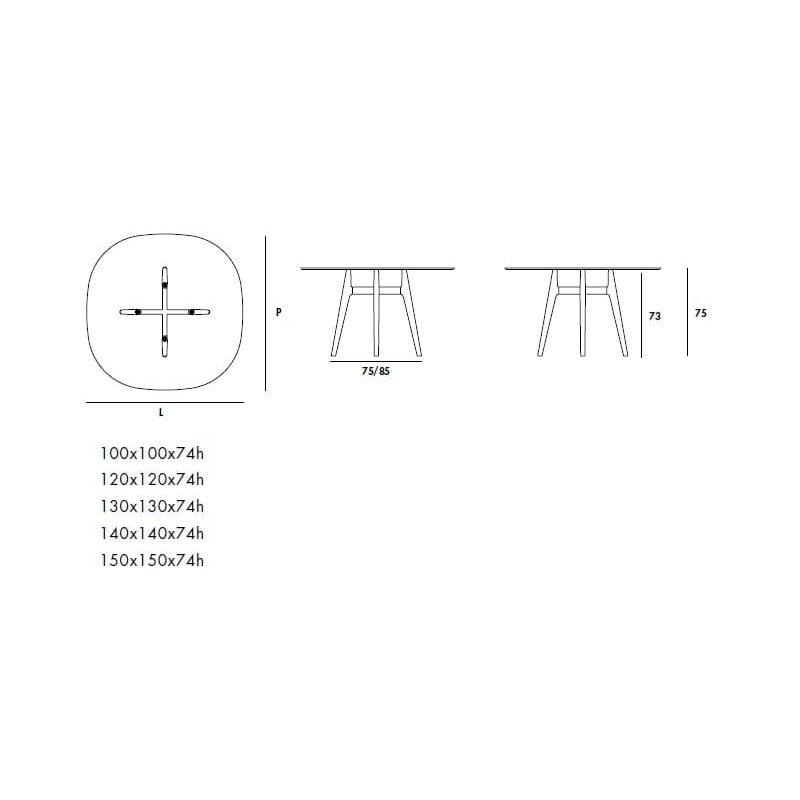 Seramik Masa Mermer Desenli Metal Ayaklı 120 cm - 89725