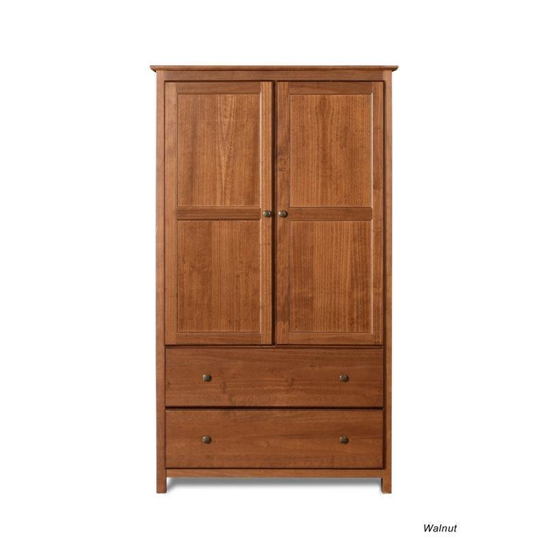 Shaker Masif Çam Ağacı Çift Kapılı Gardrop 183 cm - 91153