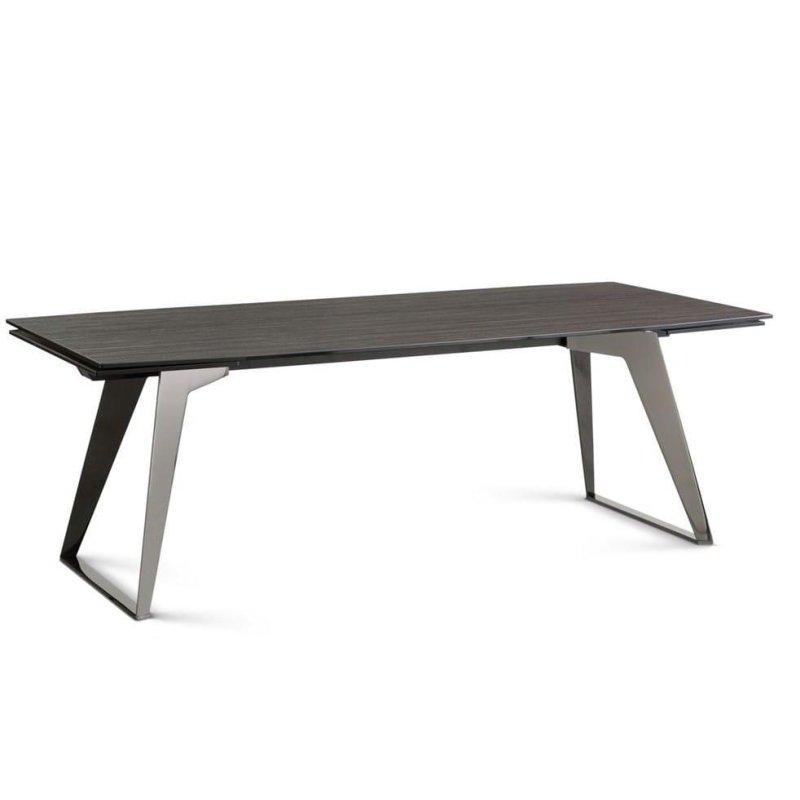 Siyah Açılabilir Porselen Yemek Masası 220 cm - 90052