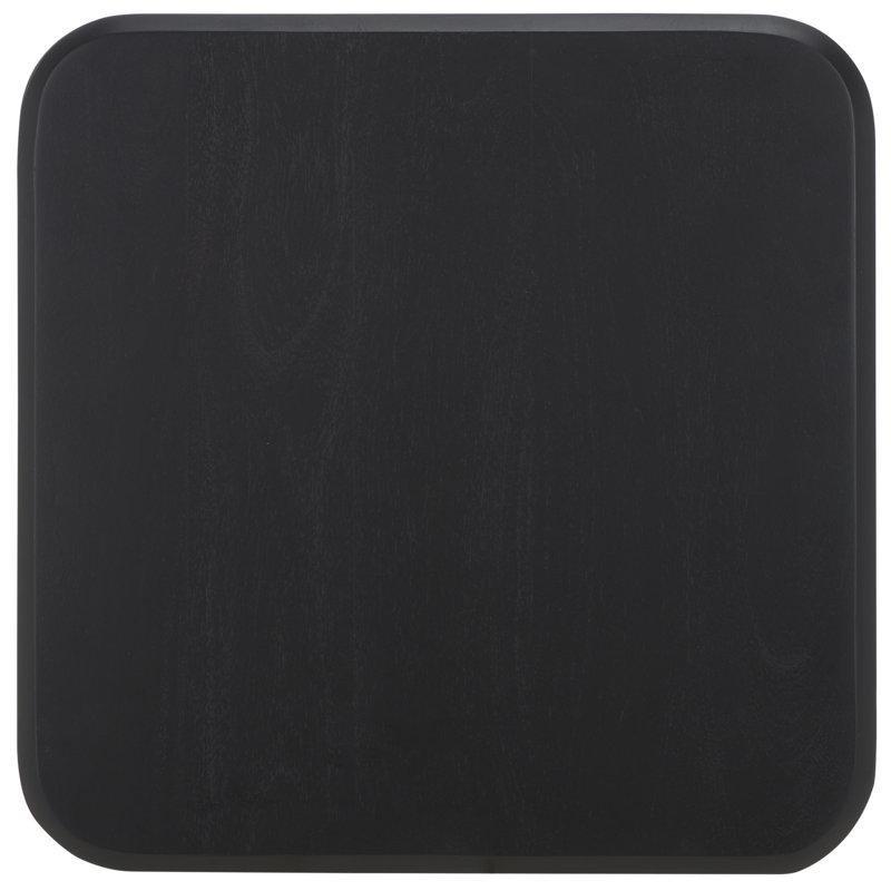 Siyah Akasya Masif Ahşap Mantar Zigon Sehpa 48x41x41 cm - 108385