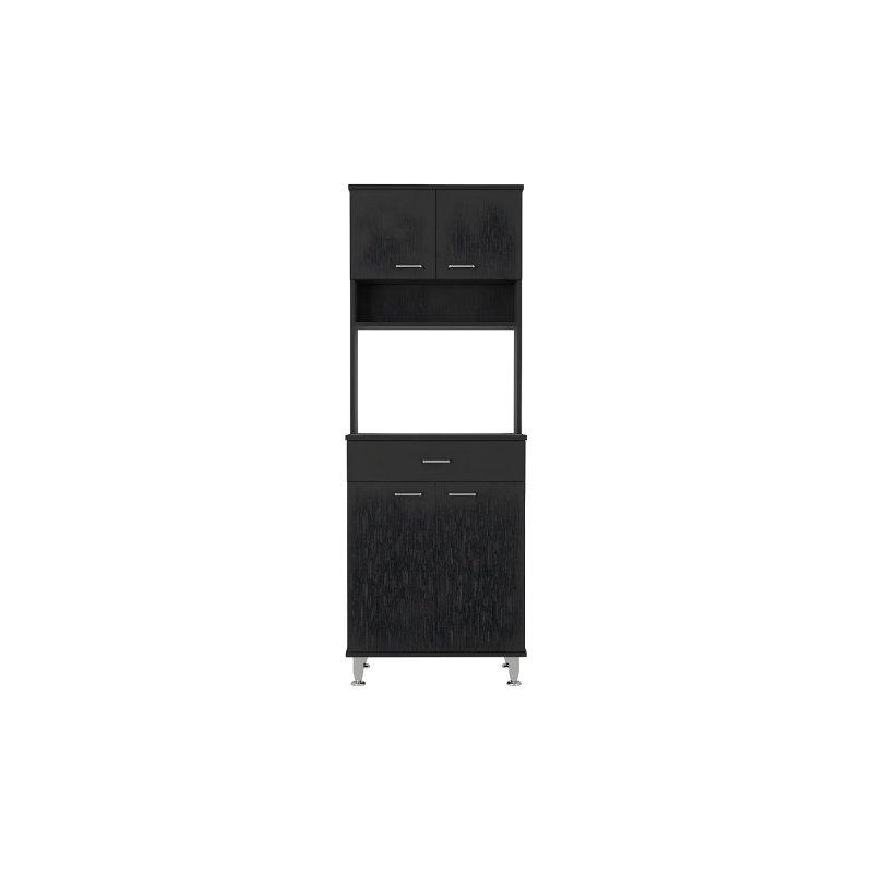 Siyah Çok Amaçlı Dolap 169x60x35 cm - 92695