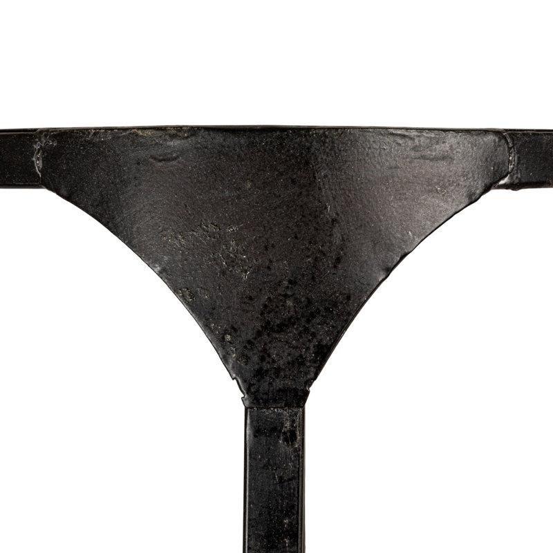 Siyah Demir Raflı Ferforje Yan Sehpa-79x61x36 cm - 112869