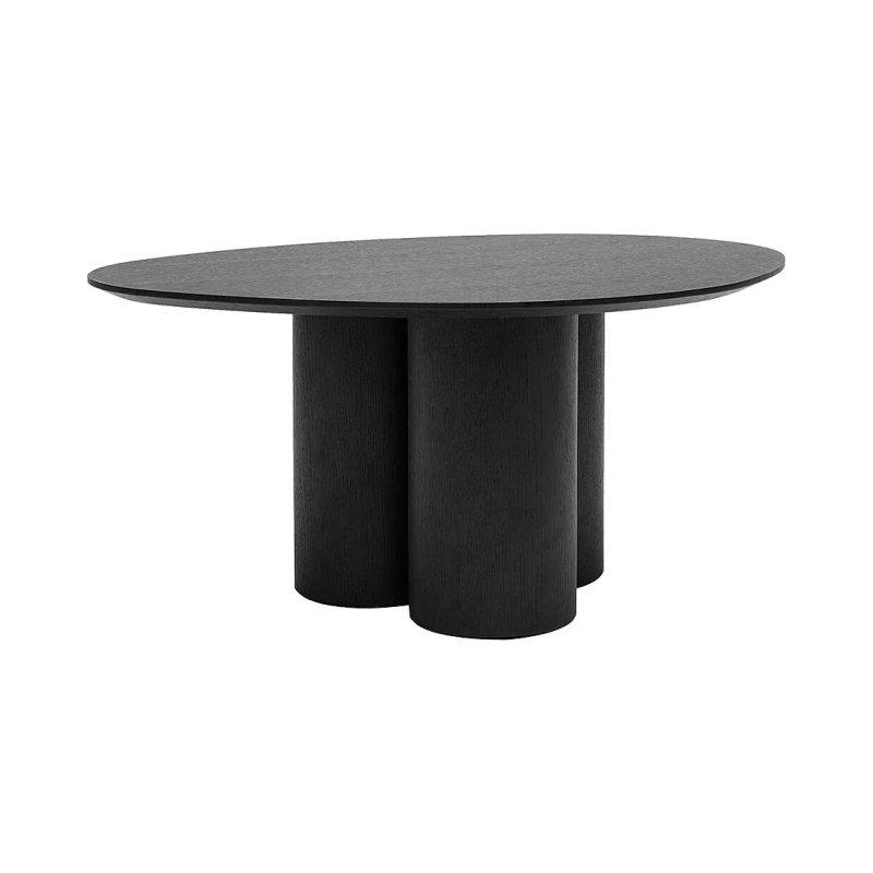 Siyah Endüstriyel Ahşap Orta Sehpa 78x61 cm - 102249