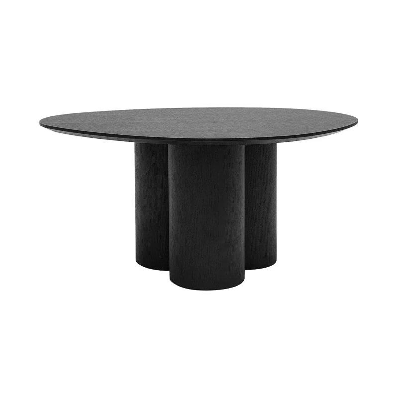 Siyah Endüstriyel Ahşap Orta Sehpa 78x61 cm - 102249