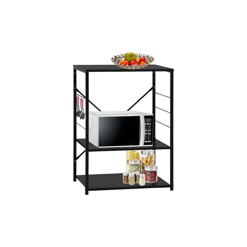 Siyah Endüstriyel Çelik Mikrodalga Fırın Dolabı 60x40x80 cm - 100641