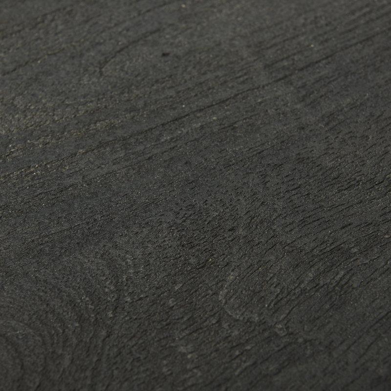 Siyah Masif Ahşap Tablalı Gold Ayaklı Yüksek Zigon Sehpa Seti 61 cm (2 Adet) - 108727