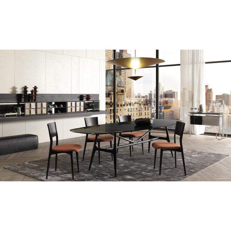 Siyah Mermer Dikdörtgen Mermer Masa 250x130 cm - 92137
