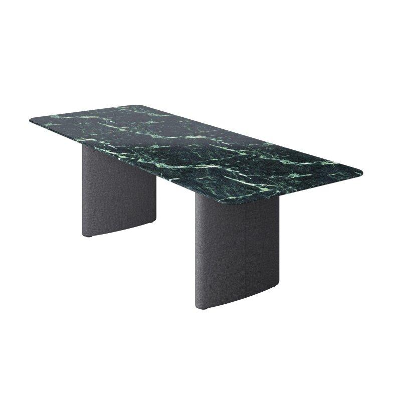 Siyah Mermer Masa 240x110 cm Kumaş Kaplı Ayaklı - 92191