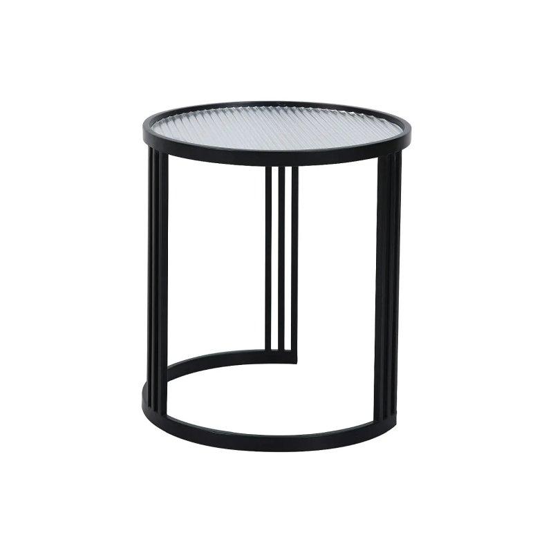 Siyah Metal 2'li Zigon Sehpa 41x46 cm - 106180