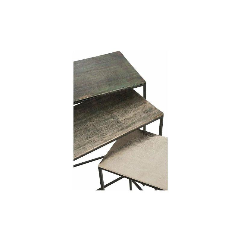 Siyah Metal Zigon Sehpa 54x29x66 cm - 106105