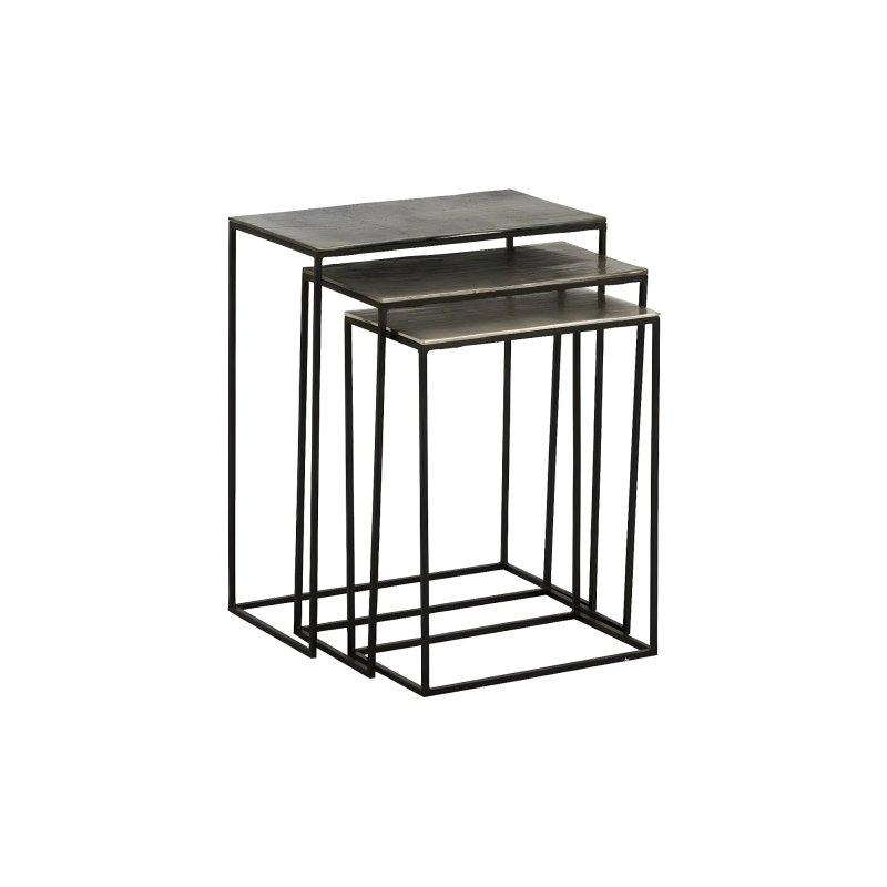 Siyah Metal Zigon Sehpa 54x29x66 cm - 106105
