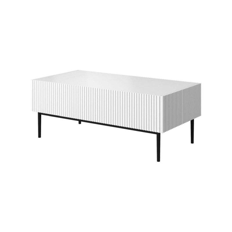 Siyah Panelli 120x60 cm Orta Sehpa Siyah Ayaklı - 103831