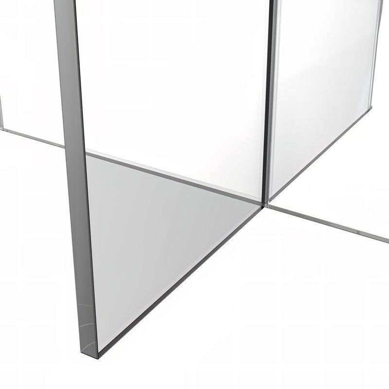 Siyah Plastik Orta Sehpa 70x70 cm Şeffaf Çapraz Ayaklı - 105820