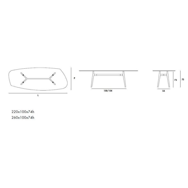 Siyah Seramik Yemek Masası Metal Ayaklı - 89107