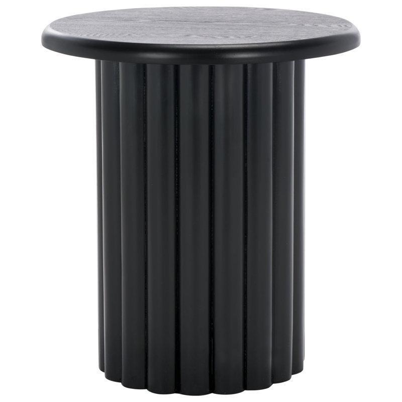 Siyah Yuvarlak Mantar Zigon Sehpa 50x50x45 cm - 108388