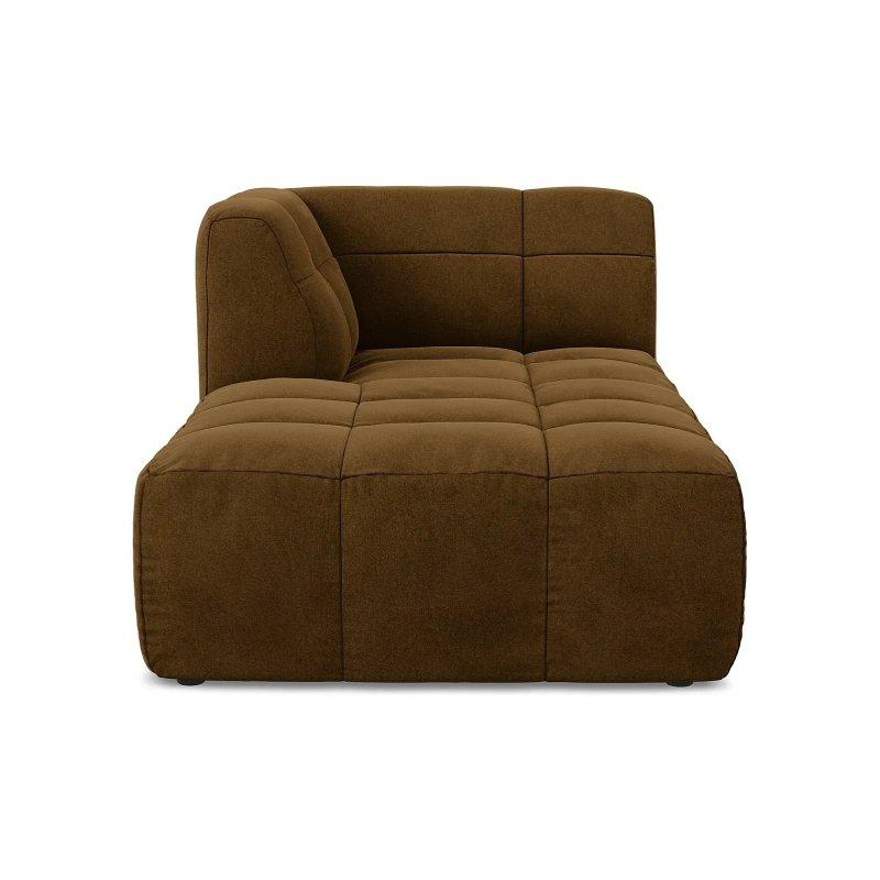 Sol Kollu Kadife Dinlenme Koltuğu Hardal-175x77x101 cm - 109928