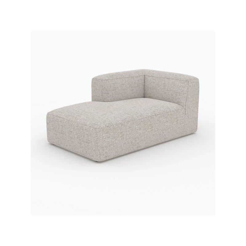 Sol Köşe Modüler Dinlenme Koltuğu Bej Kumaş-163x95x72 cm - 110066