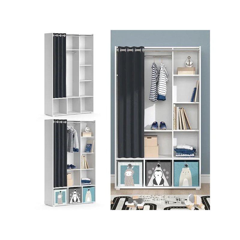 Sonoma Endüstriyel Ahşap Çocuk Gardrobu 106 cm x 178 cm - 90205