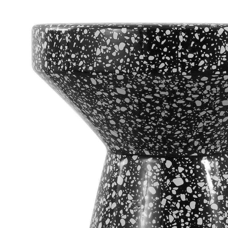 Terrazzo Orta Sehpa Siyah Beyaz 45 cm - 105694