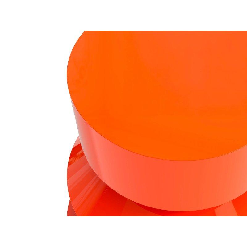 Turuncu MDF Lake Parlak Tasarım Yan Sehpa-40x50x40 cm - 110234