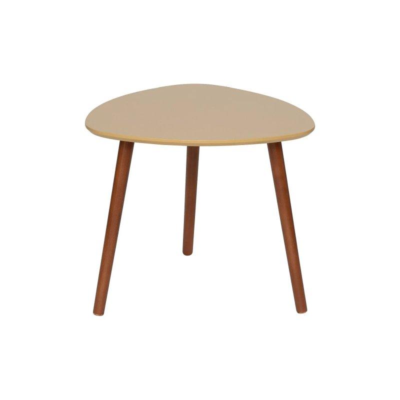 Üçlü Zigon Sehpa Yeşil Sarı Beyaz Renkli MDF 60x60 cm - 106549