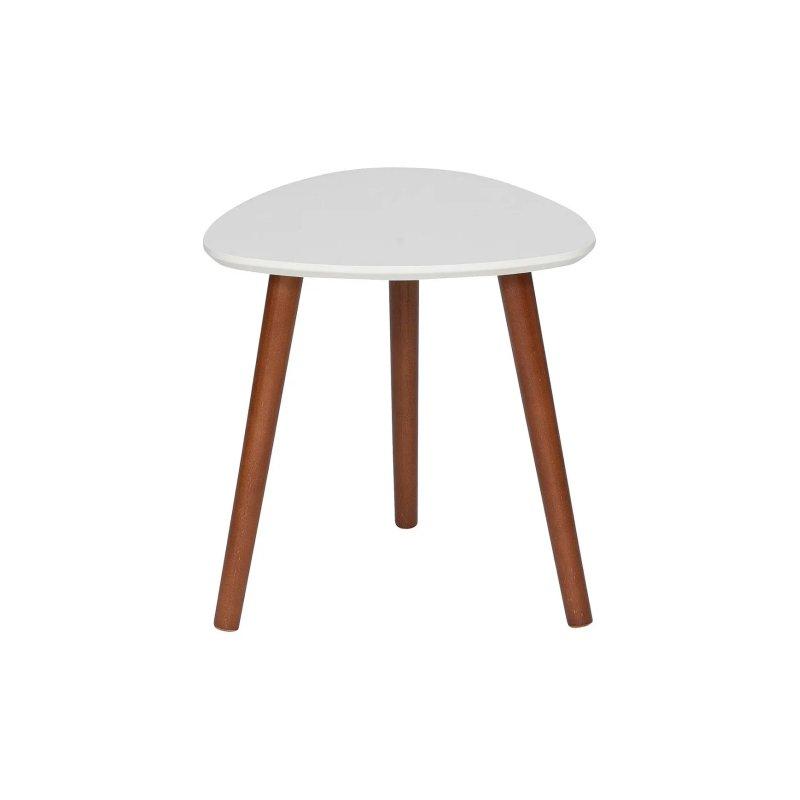 Üçlü Zigon Sehpa Yeşil Sarı Beyaz Renkli MDF 60x60 cm - 106549