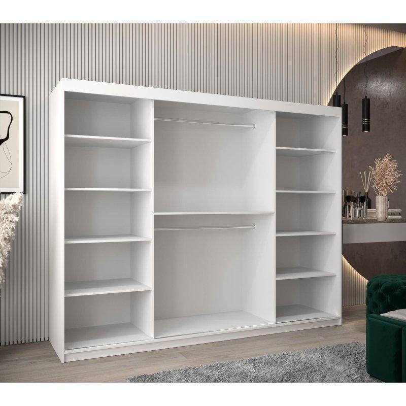 Verona Beyaz Sürgülü Gardrop Aynalı 250x200 cm - 90844