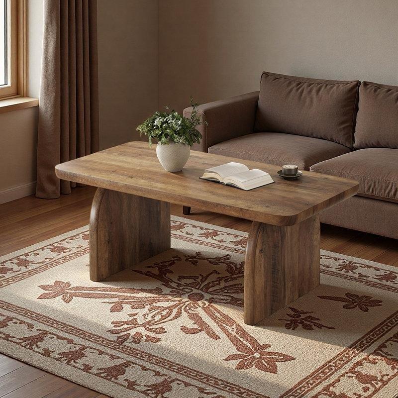 Wolbach Endüstriyel Ahşap Dikdörtgen Orta Sehpa 120x60 cm - 104971