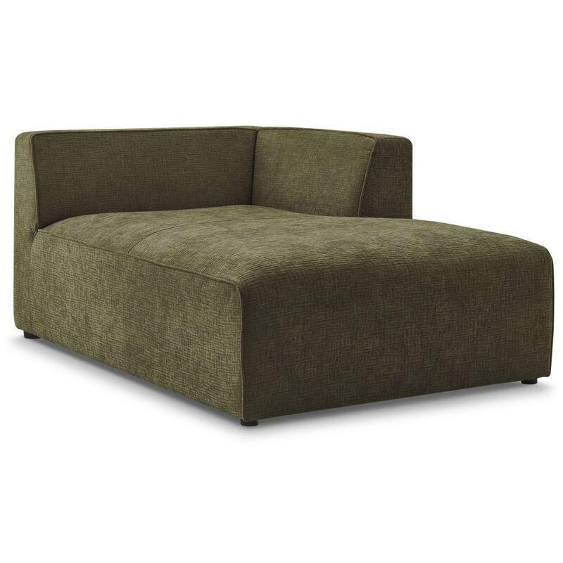 Yeşil Tekstürlü Kumaş Sağ Köşe Modüler Dinlenme Koltuğu 160x112x72 cm - 109037