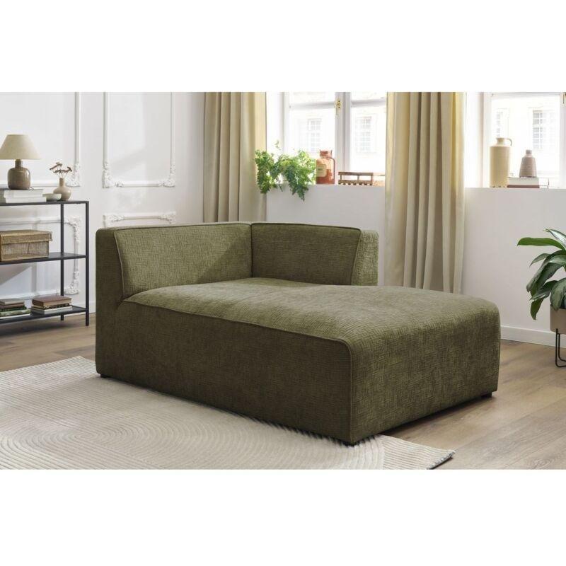 Yeşil Tekstürlü Kumaş Sağ Köşe Modüler Dinlenme Koltuğu 160x112x72 cm - 109037
