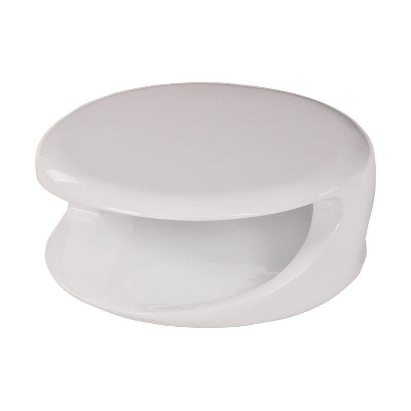 Yuvarlak Beyaz Plastik Orta Sehpa 33 cm - 105826