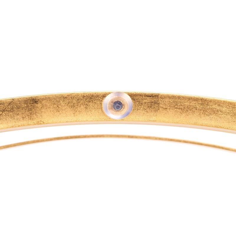 Yuvarlak Cam Üstü Gold Çerçeveli Orta Sehpa 100 cm - 105133