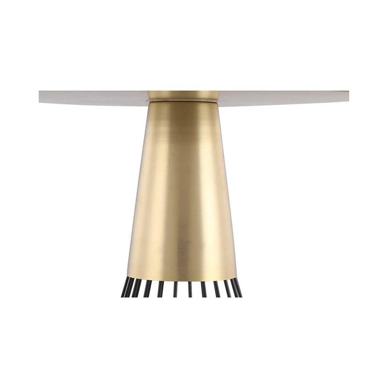 Yuvarlak Gold ve Siyah Metal Orta Sehpa 41 cm - 101916