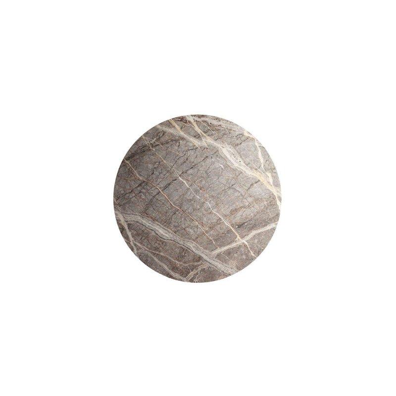 Yuvarlak Gri Mermer Yemek Masası 150 cm - 92098