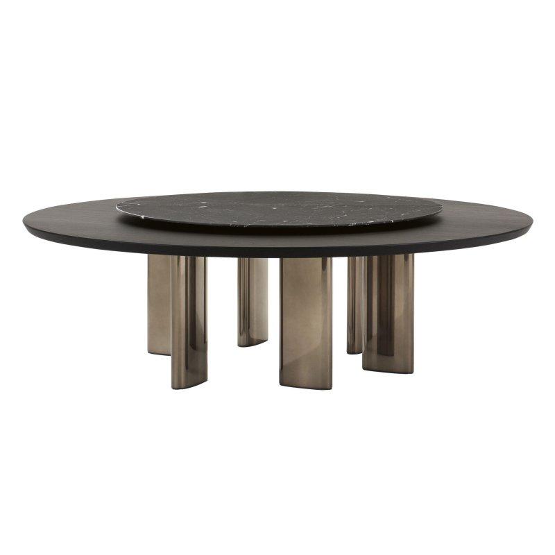 Yuvarlak Mermer Masa 180 cm Metal Ayaklı - 92230