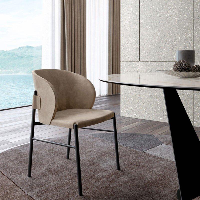Yuvarlak Porselen Masa Metal Ayaklı 150x77 cm - 89833