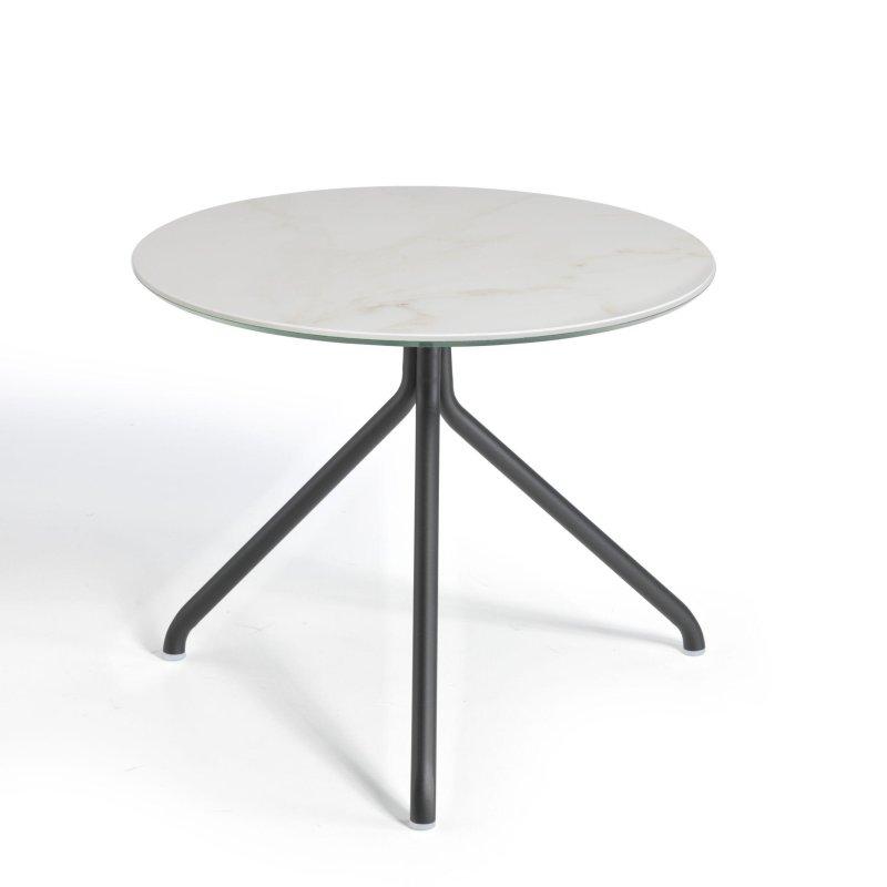 Yuvarlak Porselen Masa Metal Ayaklı - 89872
